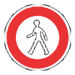 طريق ممنوعة على الراجلين