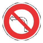 ممنوع تغيير الاتجاه نحو اليسار