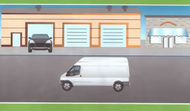 السيارة خارجة من الكراج : توقف حتى يخوى ليمن وليسر ديالها عاد تخرج